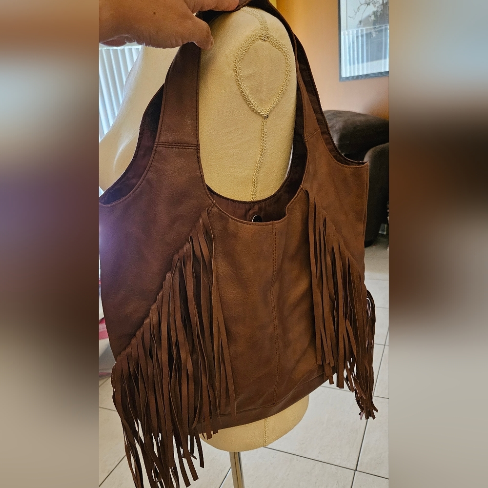 Avon fringed purse